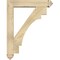Ekena Millwork Merced Arts and Crafts Rough Sawn Bracket w/ Offset Brace, Douglas Fir, 6"W x 28"D x 36"H BKT0604X28X36MRC03RDF - alternate 4